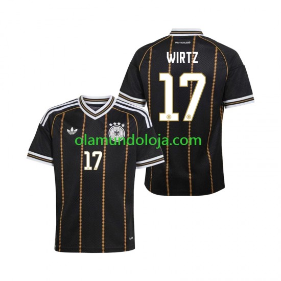 Camisola Alemanha Florian Wirtz 17 Homem Equipamento Terceiro Copa do Mundo 2026 Manga Curta